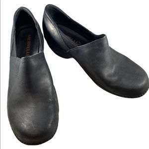 Merrell Emma clogs shoes black leather 8.5 J45646